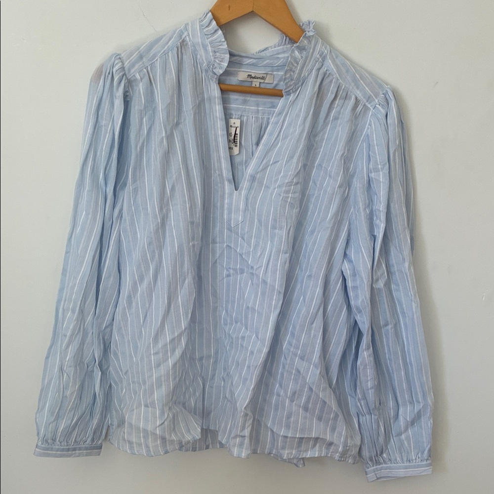 Madewell White Striped Top - Picture 5 of 7